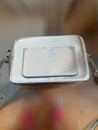 Bolso plateado mango