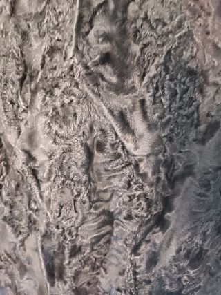 Abrigo de piel de garras de astracán