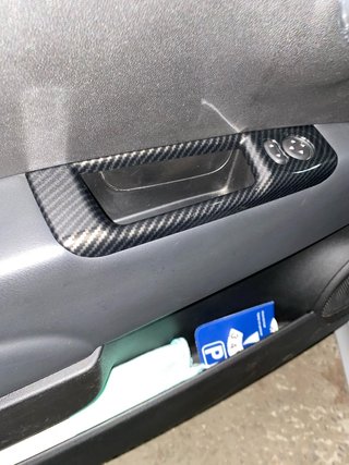 Abarth Cover Real Carbono Puerta Regulación