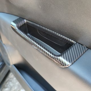 Abarth Cover Real Carbono Puerta Regulación