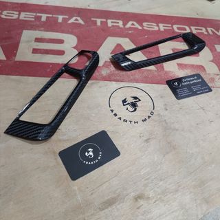 Abarth Cover Real Carbono Puerta Regulación