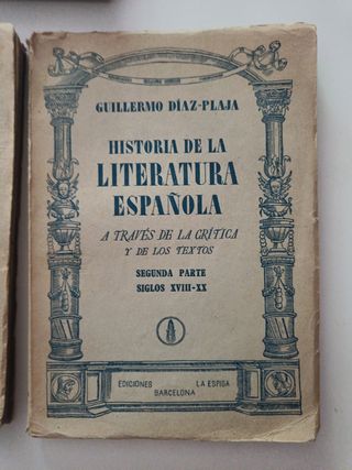 Libro Historia Literatura Española 1948
