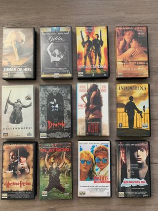 Cintas VHS (5€ cada uno)