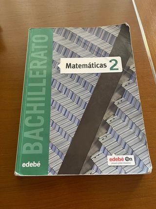Libro de matemaricas 2 de bachillerato
