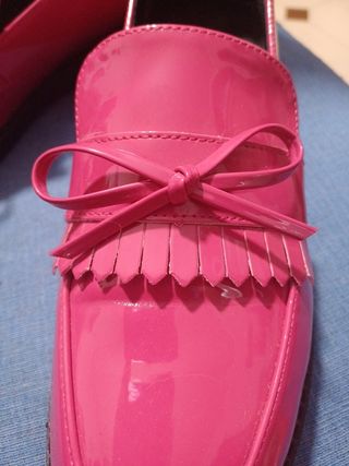Mocasines fucsias talla 42