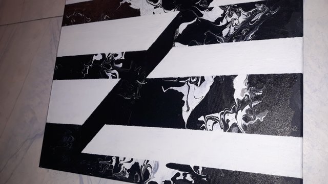 Pintura Abstrata Acrílico sobre Tela (45 x 35cm)