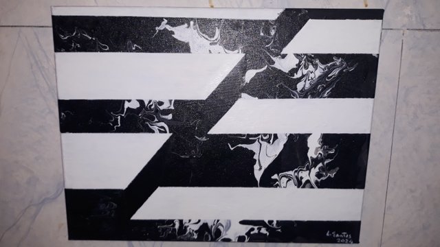 Pintura Abstrata Acrílico sobre Tela (45 x 35cm)
