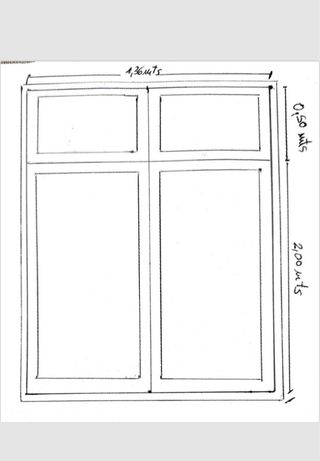 Puertas correderas de armario en aluminio y espejo