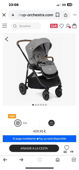Carro de bebe Joie  (3 cosas)