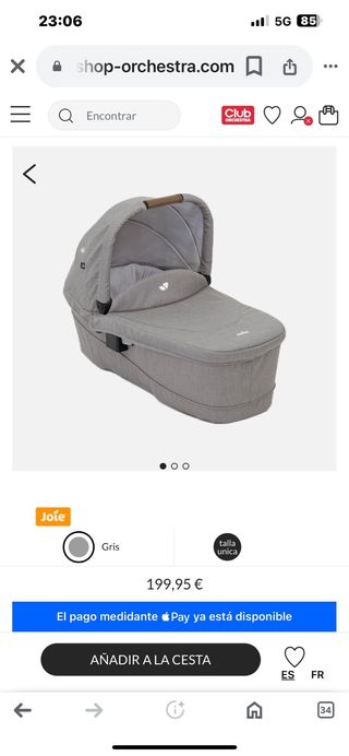 Carro de bebe Joie  (3 cosas)