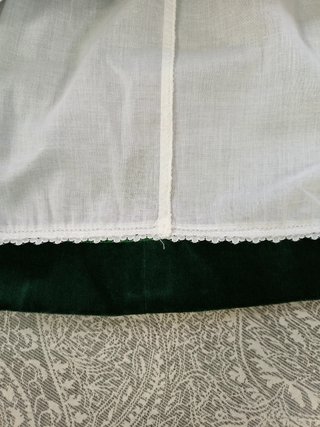 Vestido verde de terciopelo de Illice