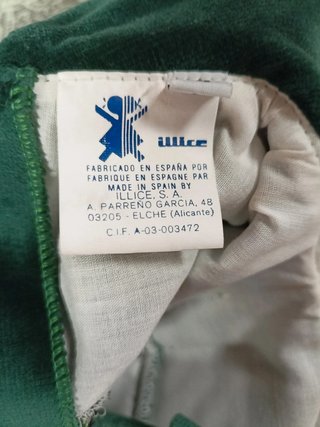 Vestido verde de terciopelo de Illice