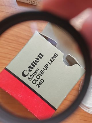 Canon lente close up