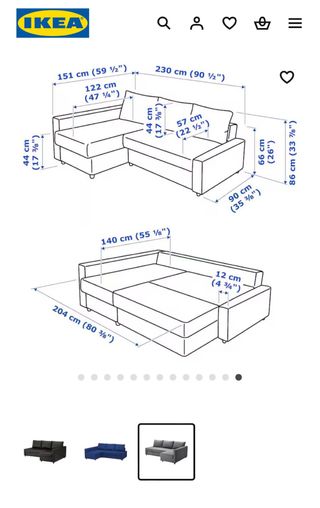 Divano letto angolare/contenitore - IKEA