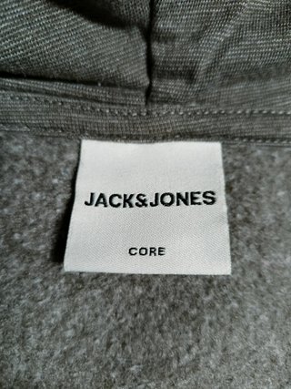 Sudadera de Jack & Jones gris oscuro con capucha
