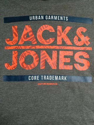 Sudadera de Jack & Jones gris oscuro con capucha