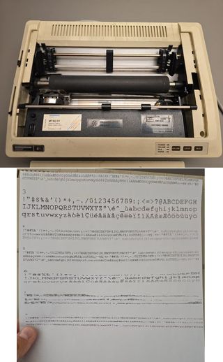 Stampante ad aghi vintage Mannesmann Tally MT81