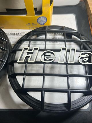 2 x Rejillas protectores faros Rallye 3000 Hella