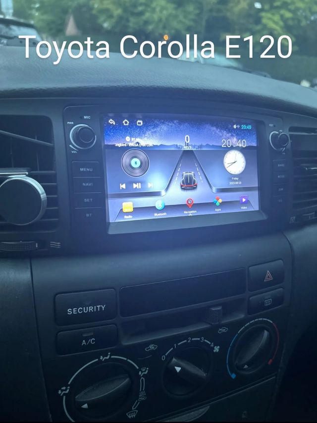 Rádio Android 13 Toyota Corolla E120