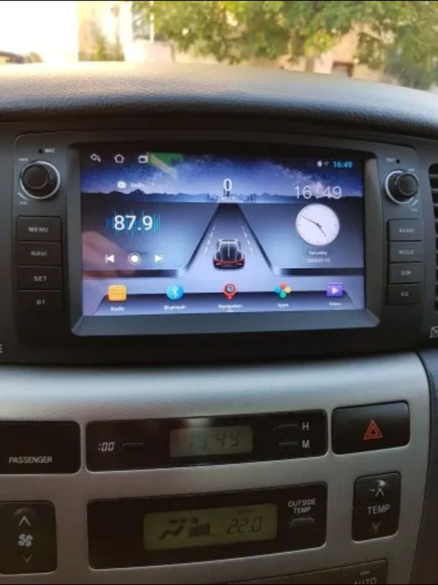 Rádio Android 13 Toyota Corolla E120