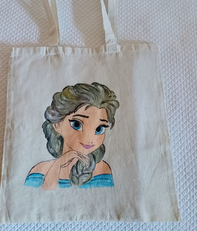 Articulo Nuevo: Tote bag Elsa, pintada a mano.