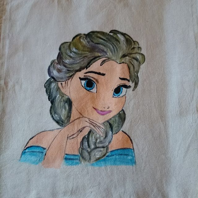 Articulo Nuevo: Tote bag Elsa, pintada a mano.