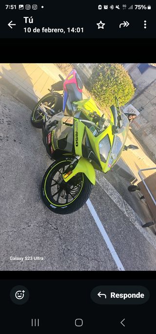 Derbi gpr. Kawasaki.kx 125cc. Con 45cv