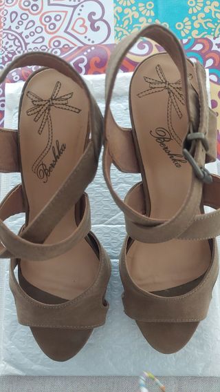 Sandalias tacón Bershka talla 37