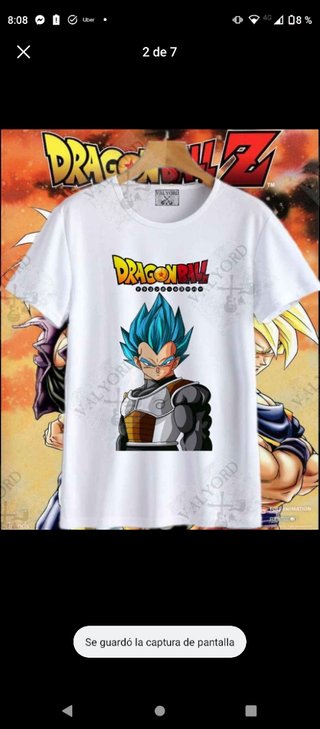 Camiseta Dragón ball z