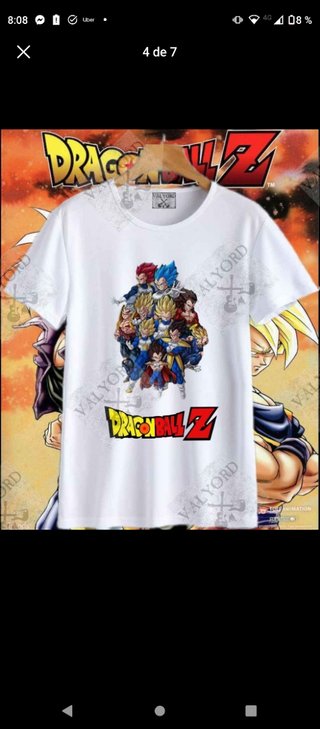 Camiseta Dragón ball z
