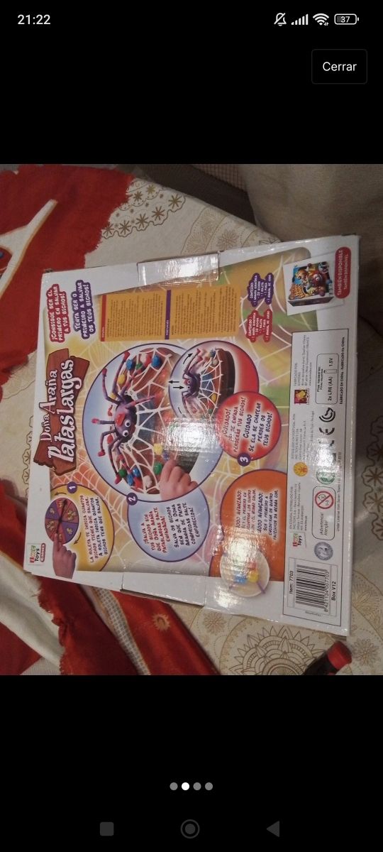 Juego de mesa la araña