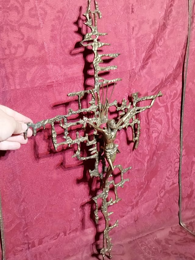 CRISTO SALVADOR DALI BRONCE