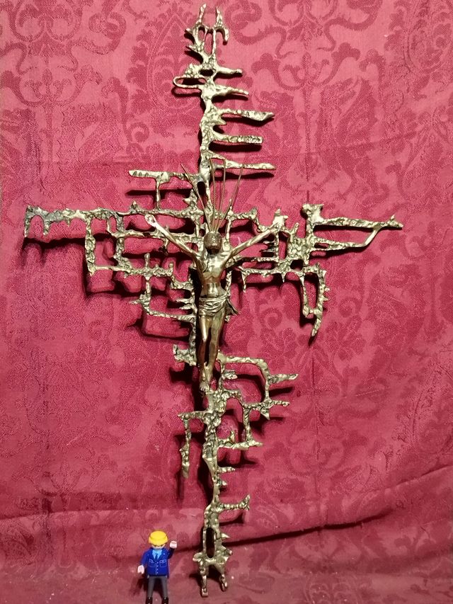 CRISTO SALVADOR DALI BRONCE