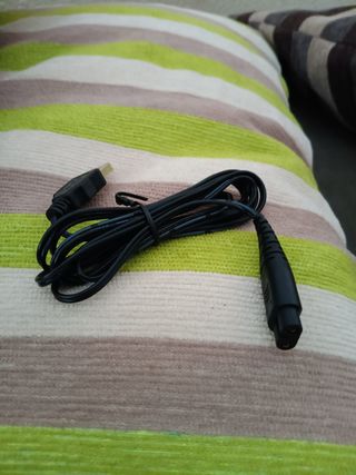 Cable cargador afeitadora