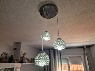 Lampara Cristal 3 luces