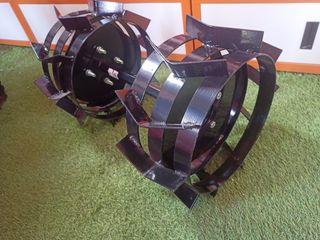 Juego ruedas metálicas eje hexagonal 23mm