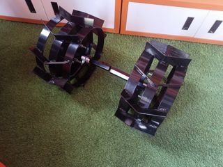 Juego ruedas metálicas eje hexagonal 23mm