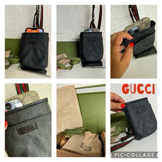 BOLSO MINI GUCCI NEGRO PIEL GG