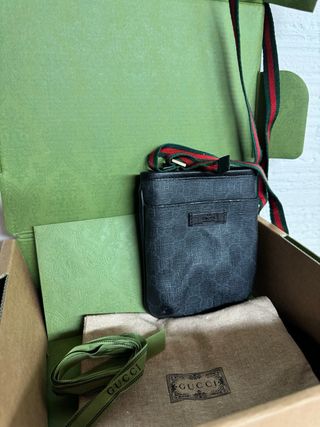 BOLSO MINI GUCCI NEGRO PIEL GG