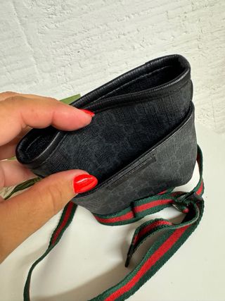 BOLSO MINI GUCCI NEGRO PIEL GG