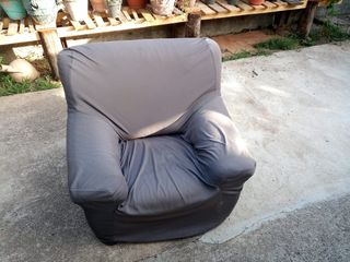 Sillón grande de piel