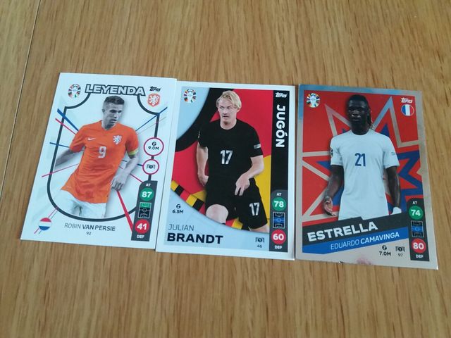 3 Cromos Eurocopa Lidel