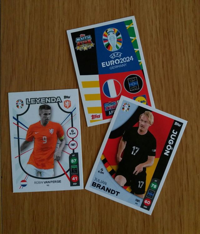 3 Cromos Eurocopa Lidel