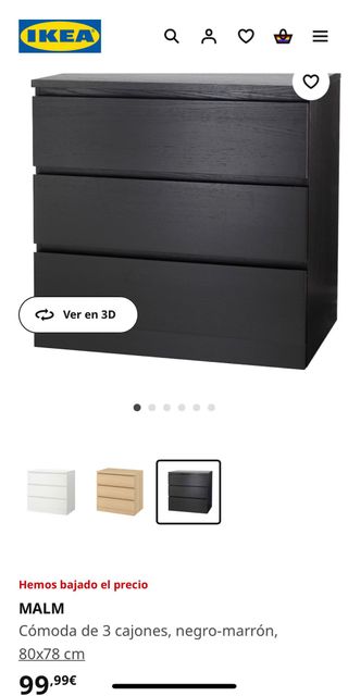 DORMITORIO COMPLETO MALM IKEA WENGUE