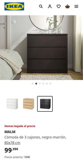 DORMITORIO COMPLETO MALM IKEA WENGUE