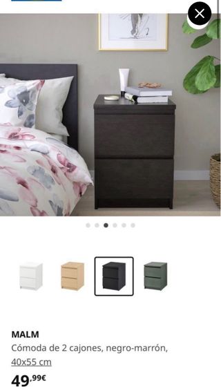 DORMITORIO COMPLETO MALM IKEA WENGUE