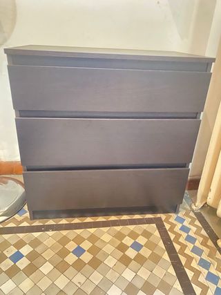 DORMITORIO COMPLETO MALM IKEA WENGUE