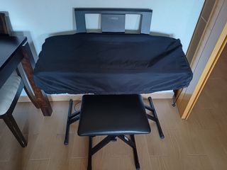 Teclado YamahaPSR E373+soporte+banqueta+caja+funda