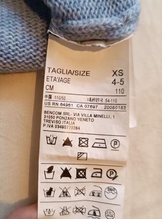 Jersey Benetton niño - talla 4-5