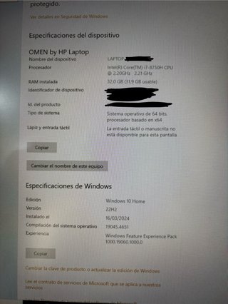 HP OMEN 17.3" i7-8750H, 32 GB di RAM